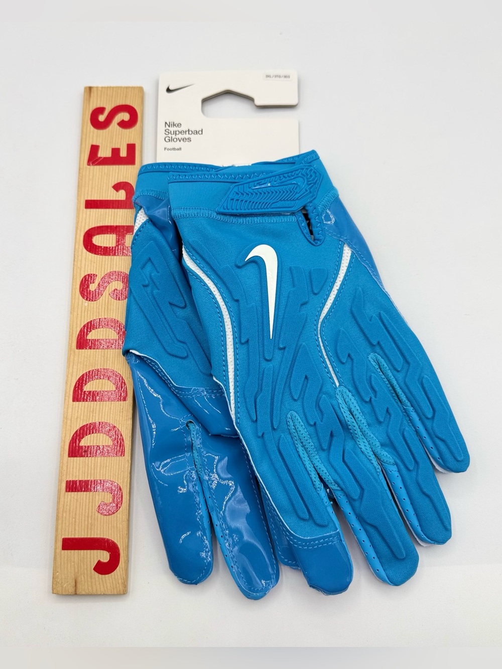 Nike Superbad 7.0 Padded NFL Football Gloves Light Blue Hf0311-406 Men’s Sz 3XL
